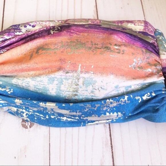 Carmen Marc Valvo Bandeau‎ Bikini Top Passion Fruit Large NWT - Picture 3 of 9